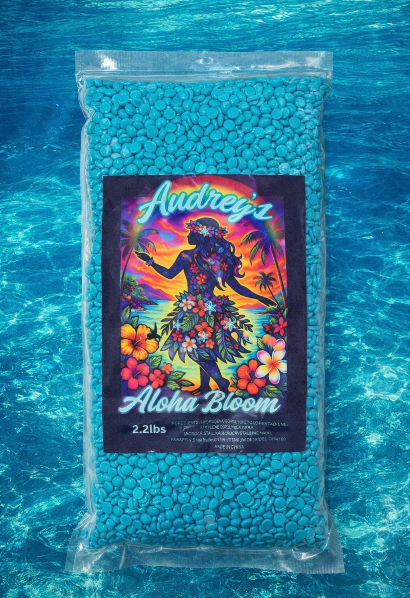 2.2 lbs Audrey's Aloha Bloom Cream Hard Wax | Wax Life